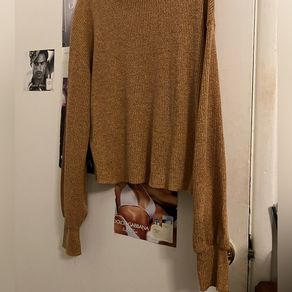 Cozy Brown Knit Sweater